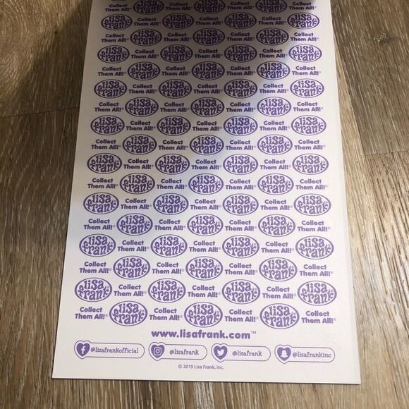 FREE WITH ANY PURCHASE LISA FRANK Authentic 600pc Sticker Book 5 pages 🌈 - Picture 11 of 11